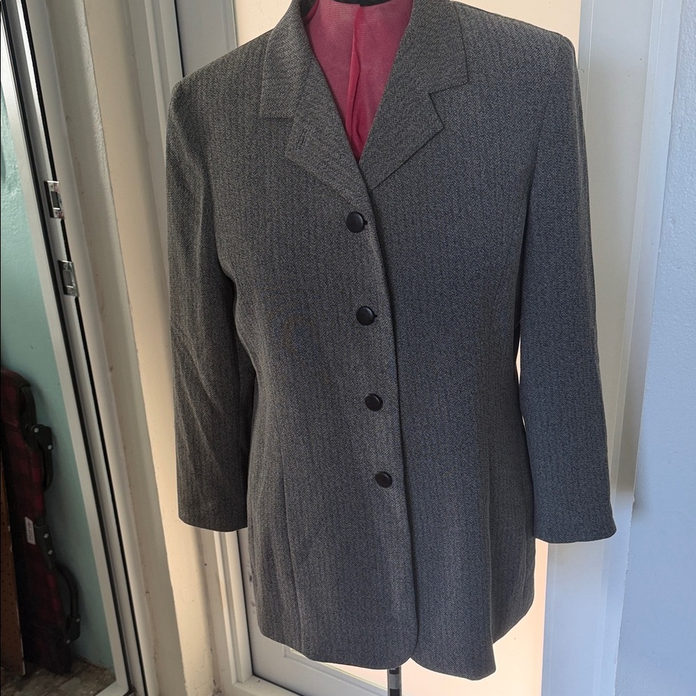 Women's Gray Tailored Blazer Jacket and trousers